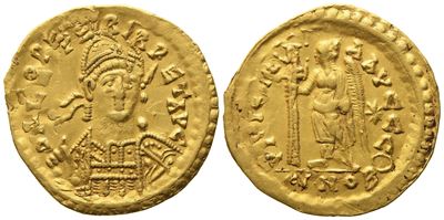 Leo i (457-474), Solidus, Constantinople, 457-468; Av (4,23 G; 20,8 MM; 5 H)