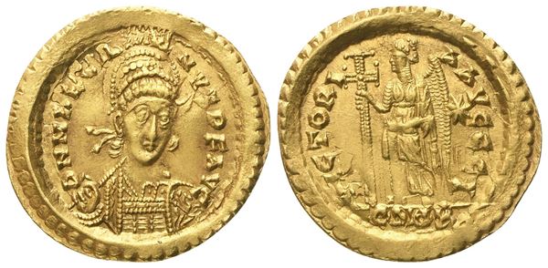 Marcianus (450-457), Solidus, Constantinopolis; AV (4,47 g; 21,5 mm; 6 h)
