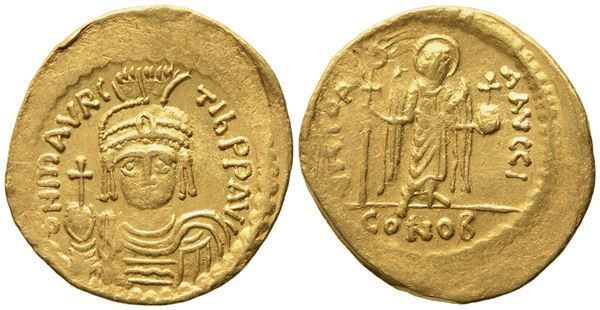 Maurice Tiberius (582-602), Solidus; AV (4,25 g; 21 mm)