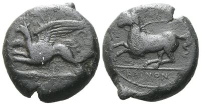 Sicily, "kainon", C. 360-340 Bc. Æ (22 MM, 10.86 G).