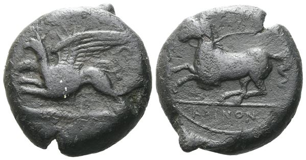Sicily, "Kainon", c. 360-340 BC. Æ (22 mm, 10.86 g).