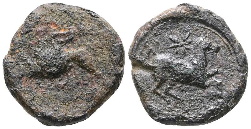 Sicily, "kainon", C. 360-340 Bc. Æ (25 MM, 9.48 G).