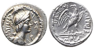 M. Plaetorius Cestianus, Denarius, 67 Bc; Ar (3,85 G; 18,9 MM; 3 H)