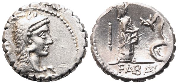 L. Roscius Fabatus, Denarius, Rome, 64 BC; AR (3,83 g; 17,3 mm; 6 h) 