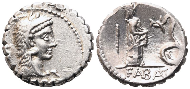 L. Roscius Fabatus, Denarius, Rome, 64 Bc; Ar (3,83 G; 17,3 MM; 6 H)