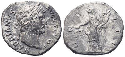 Hadrian (117-138), Denarius, Eastern Mint, 128-9; Ar (3,08 G; 18,5 MM; 6 H)