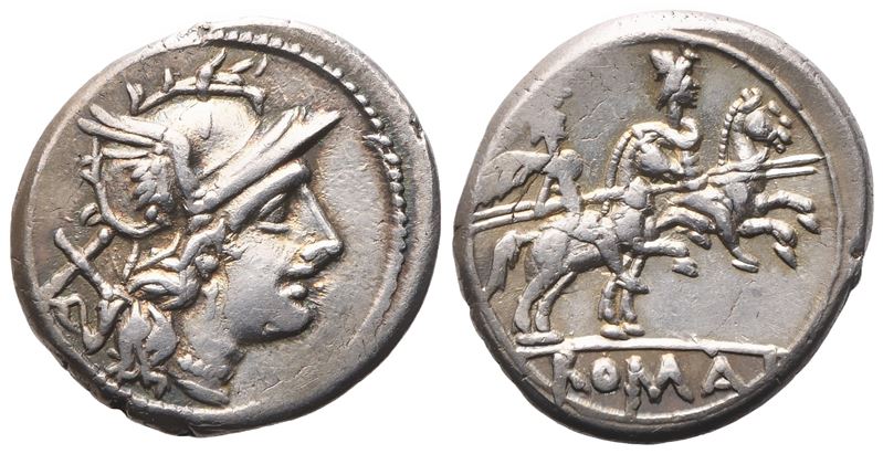 Anonymous, Denarius, 202 BC; AR (3,75 g; 18 mm; 9 h)