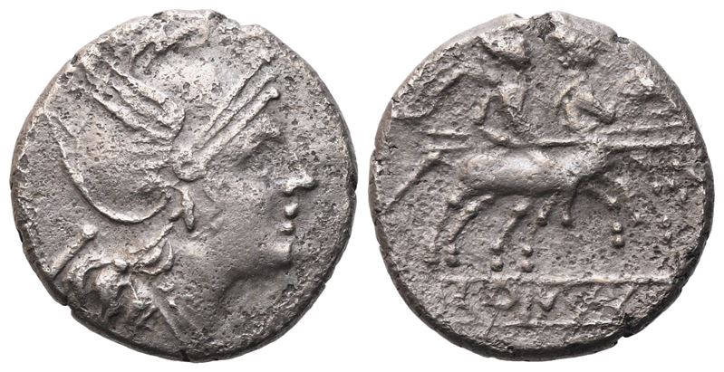 Anonymous, Denarius, C. 169-158 Bc; Ar (2,08 G; 14,2 MM; 12 H)