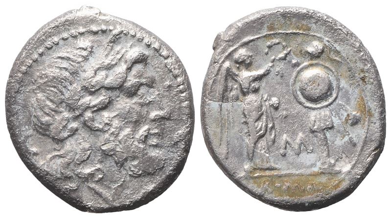 Anonymous, Victoriatus, 214 Bc; Ar (3,21 G; 16,5 MM; 1 H)