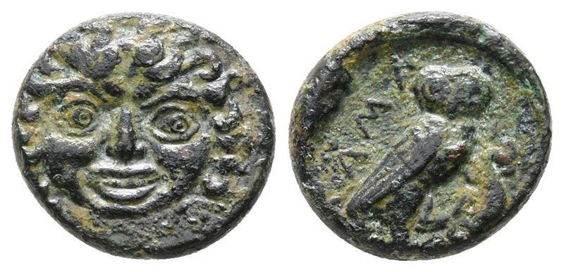 Sicily, Kamarina, C. 410-405 Bc. Æ Onkia (12 MM, 1.63 G).
