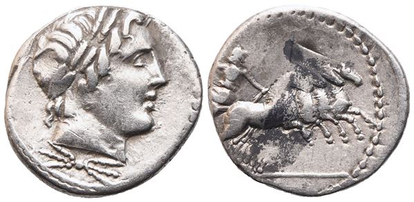 Anonymous, Denarius, 86 BC; AR (3,32 g; 18,6 mm; 6 h)