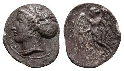 Sicily, Kamarina, C. 410-405 Bc. Ar Litra (12 MM, 0.64 G).