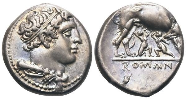 Anonymous, Didrachm, Neapolis (?), ca. 269-266 BC; AR (7 g; 20,5 mm; 6 h)