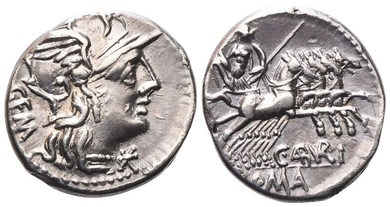 C. Aburius Geminus, Denarius, 134 Bc; Ar (3,90 G; 18,5 MM; 4 H)