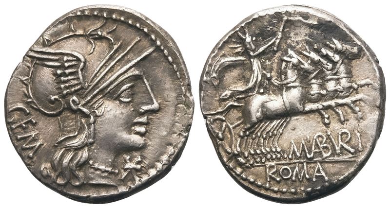 C. Aburius Geminus, Dearius, Rome, 134 BC; AR (3,92 g; 19,2 mm; 6 h)