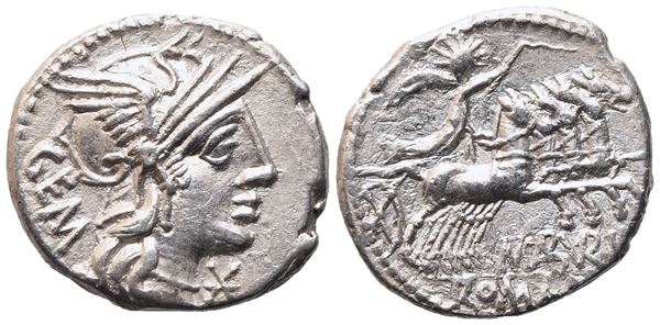 M. Aburius Geminus, Denarius, 132 BC; AR (3,70 g; 19 mm; 6 h)