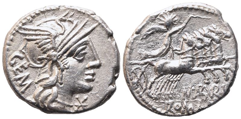 M. Aburius Geminus, Denarius, 132 BC; AR (3,70 g; 19 mm; 6 h)