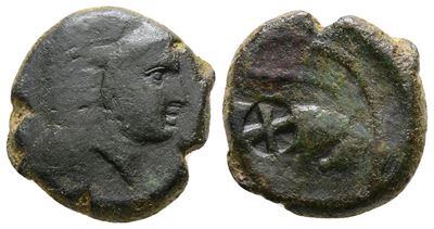 Sicily, Kephaloidion, C. 307-289 Bc. Æ (19 MM, 6.11 G).