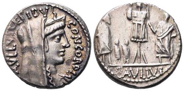 L. Aemilius Lepidus Paullus, Denarius, 62 BC; AR (3,88 g; 17,2 mm; 5 h)