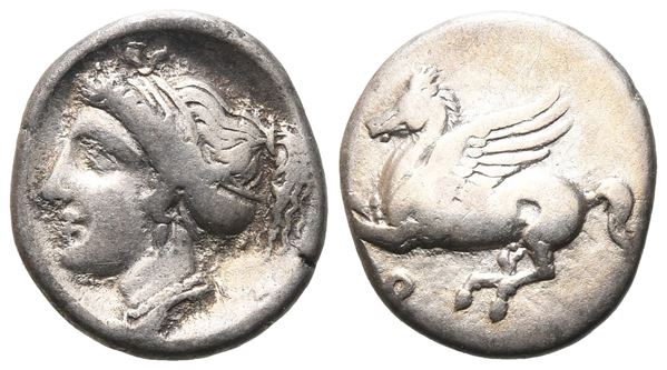 Corinth, c. 350-300 BC. AR Drachm (15 mm, 2.65 g).