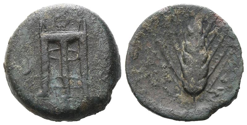 Southern Lucania, Metapontion, C. 425-350 Bc. Æ (16 MM, 3.46 G).