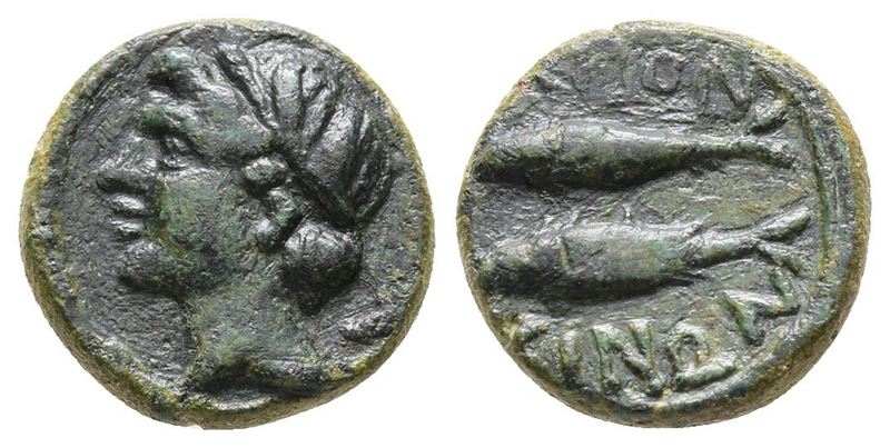 Sicily, Leontinoi, C. 210-200 Bc. Æ Tetras (12 MM, 1.96 G).