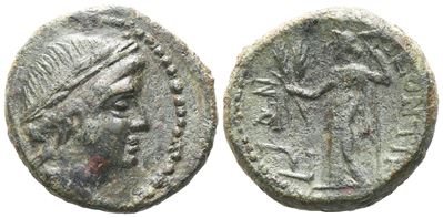Sicily, Leontinoi, After 210 Bc. Æ (20 MM, 9.93 G).