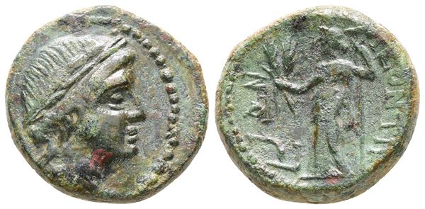 Sicily, Leontinoi, after 210 BC. Æ (20 mm, 9.93 g).