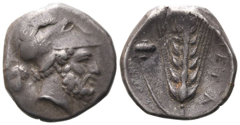 Southern Lucania, Metapontion, C. 340-330 Bc. Ar Stater (21 MM, 7.77 G).