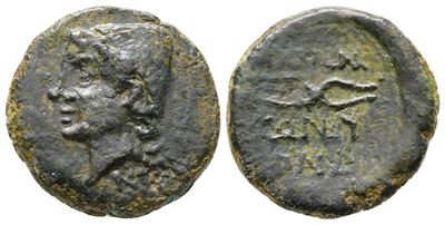 Islands Of Sicily, Lipara, 44-36 Bc. Æ (21 MM, 7.24 G).