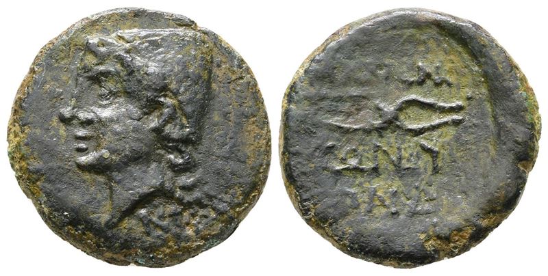 Islands Of Sicily, Lipara, 44-36 Bc. Æ (21 MM, 7.24 G).