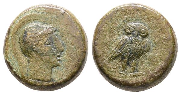 Islands of Sicily, Lipara, c. 2nd century BC. Æ (15 mm, 4.32 g).