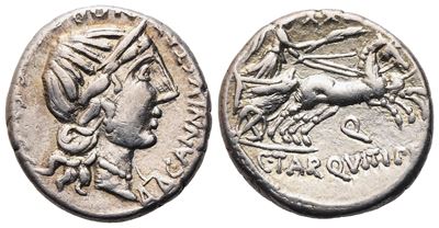 C. Annius And C. Tarquitius, Denarius, 82-81 Bc; Ar (4,09g ; 17,7 MM; 9 H)