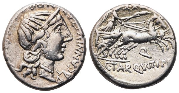 C. Annius and C. Tarquitius, Denarius, 82-81 BC; AR (4,09g ; 17,7 mm; 9 h)