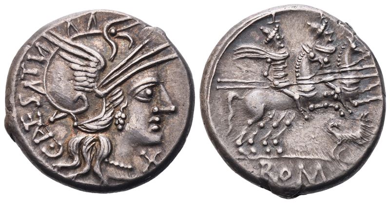C. Antestius, Denarius, 146 BC; AR (4,16 g; 17,8 mm; 9 h)
