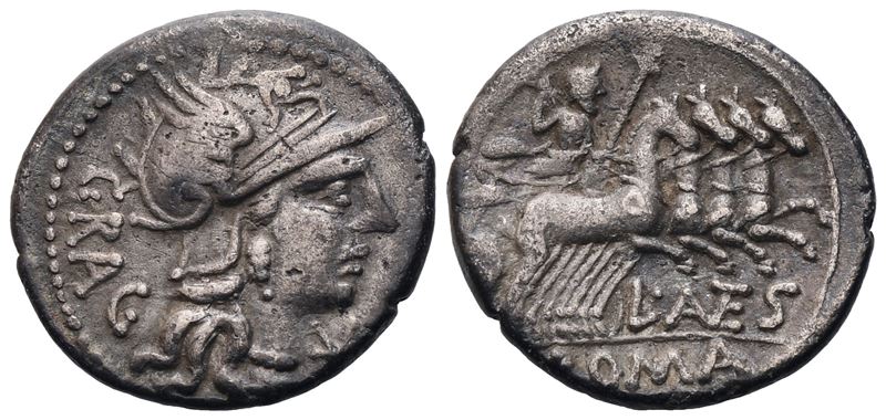 L. Antestius Gragulus, Denarius, 136 Bc; Ar (3,83 G; 19,4 MM; 12 H)