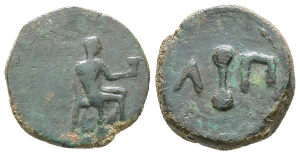 Islands of Sicily, Lipara, c. 420-400 BC. Æ Hexas (17mm, 3.09g). 