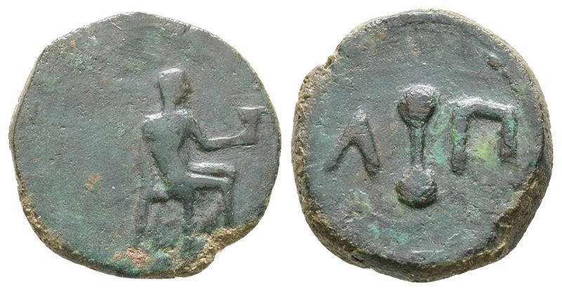 Islands Of Sicily, Lipara, C. 420-400 Bc. Æ Hexas (17mm, 3.09g).