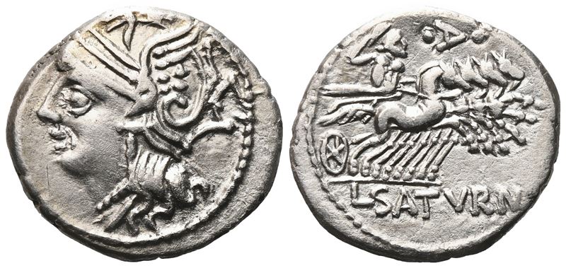 L. Appuleius Saturninus, Denarius, 104 Bc; Ar (3,81 G; 19,5 MM; 12 H)