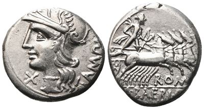 M. Baebius Tampilus, Denarius, 137 Bc; Ar (3,91 G; 18,8 MM; 3 H)