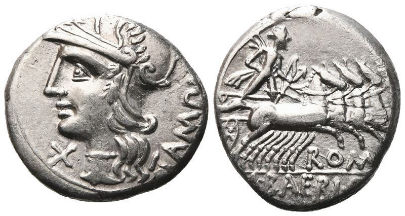 M. Baebius Tampilus, Denarius, 137 Bc; Ar (3,91 G; 18,8 MM; 3 H)