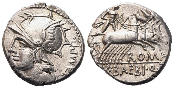 M. Baebius Tampilus, Denarius, 137 BC; AR (3,94 g; 18 mm; 3 h)