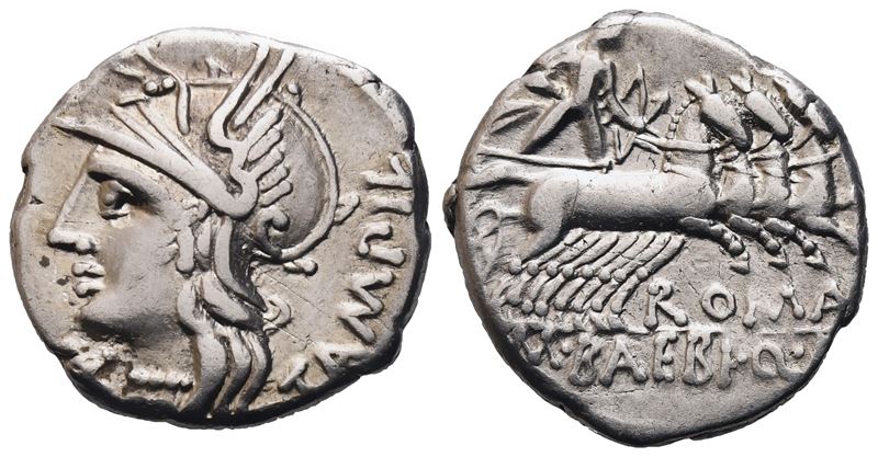 M. Baebius Tampilus, Denarius, 137 Bc; Ar (3,92 G; 18,3 MM; 10 H)