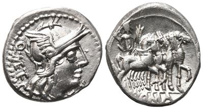 Q. Caecilius Metellus, Denarius, 130 Bc; Ar (3,92 G; 19 MM)