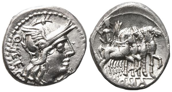 Q. Caecilius Metellus, Denarius, 130 BC; AR (3,92 g; 19 mm)