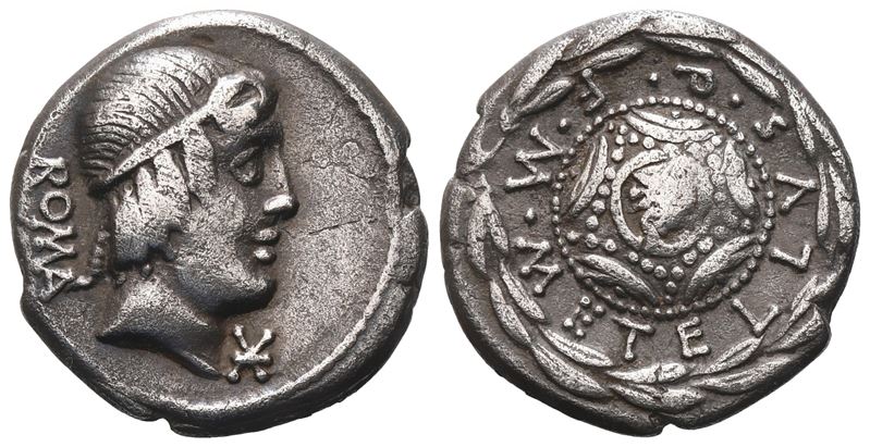 M. Caecilius Metellus, Denarius, 82-80 Bc; Ar (3,76 G; 17,7 MM)