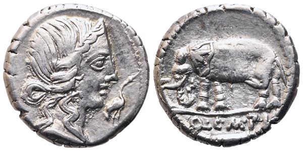 Q. Caecilius Metellus Pius, Denarius, 81 BC; AR (3,88 g; 17 mm; 12 h)