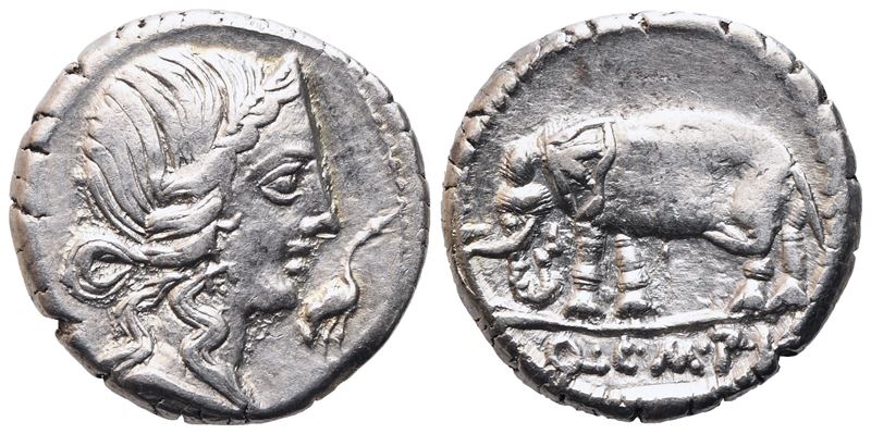 Q. Caecilius Metellus Pius, Denarius, 81 BC; AR (3,88 g; 17 mm; 12 h)
