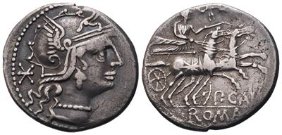 Publius Calpurnius, Denarius, 133 Bc; Ar (3,77 G; 21 MM; 6 H)