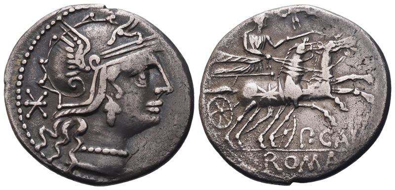 Publius Calpurnius, Denarius, 133 Bc; Ar (3,77 G; 21 MM; 6 H)